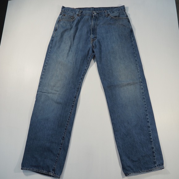 Polo Ralph Lauren Hayden Jeans Mens 36x32 Blue Denim Relaxed Fit Baggy Classic - Picture 11 of 11